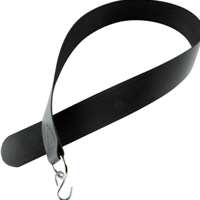 Fox Bassoon Seat Strap with Hook, Black Leather