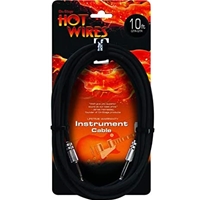 On-Stage Hot Wires 1/4" Guitar Instrument Cable, 10 Feet