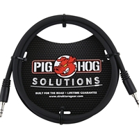 Pig Hog PXT3503 3.5mm TRS to 3.5mm TRS Cable (1/8" Male TRS), 3FT