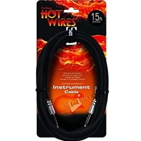 On-Stage Hot Wires 1/4" Guitar Instrument Cable, 15 Feet