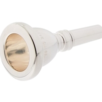 Blessing 24AW Tuba Mouthpiece, Silver Plated