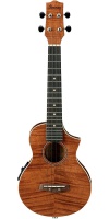 Ibanez UEW15E Acoustic-Electric Concert Ukulele, Flame Mahogany