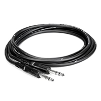 Hosa 5'  1/4" TRS to 1/4" TRS Balanced Interconnect Audio Cables