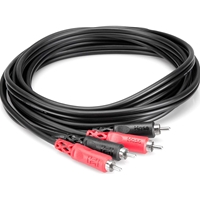 Hosa CRA-201 Dual RCA to Dual RCA Stereo Interconnect, 3'