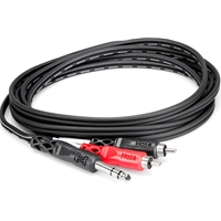 Hosa Insert Cable 1/4 TRs to Dual RCA