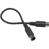 Hosa MID-305BK 5-Pin DIN to 5-Pin DIN MIDI Cable, 5 Feet