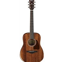 Ibanez AW54JR Dreadnought Acoustic Guitar, Open Pore Mahogany