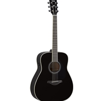 Yamaha FG-TA TransAcoustic Folk Acoustic Guitar, Black