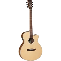 Tanglewood Super Folk Cutaway Acoustic Electric Guitar, Open Pore