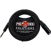 Pig Hog PX-TMXM2 1/4" TRS to XLR Balance Adaptor Cable, 10 Feet