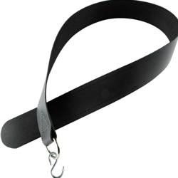 Fox Bassoon Seat Strap with Hook, Black Leather