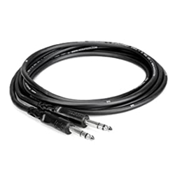 Hosa 5'  1/4" TRS to 1/4" TRS Balanced Interconnect Audio Cables