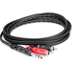 Hosa Insert Cable 1/4 TRs to Dual RCA