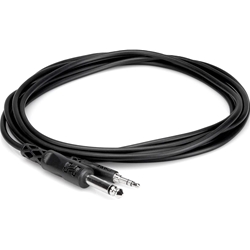 Hosa 3.5 mm TRS to 1/4" TS Mono Interconnect, 5'