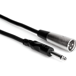 Hosa PXM-105 1/4" TS to XLR3M Unbalanced Interconnect Cable, 5 Feet