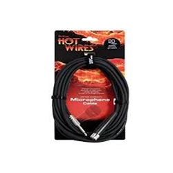 On-Stage Hot Wires 20' Microphone Cable HiZ 1/4" to XLR