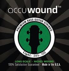 Accuwound Bass Guitar Strings Long Scale Light Guage