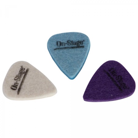 On-Stage UPK300 Felt Ukulele Picks 3-Pack