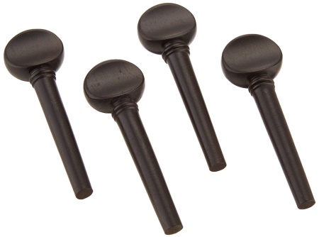 Knilling 275F 4/4 Size Violin Peg Set, Ebony, Set of 4