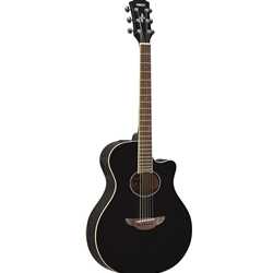 Yamha APX600 Thinline Acoustic Electric Guitar, Black