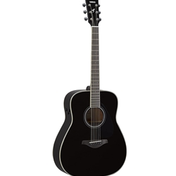 Yamaha FG-TA TransAcoustic Folk Acoustic Guitar, Black