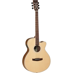 Tanglewood Super Folk Cutaway Acoustic Electric Guitar, Open Pore