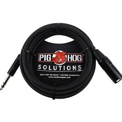 Pig Hog PX-TMXM2 1/4" TRS to XLR Balance Adaptor Cable, 10 Feet